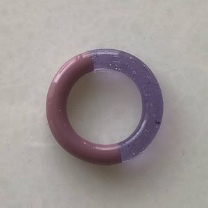 Keane New York Two Tone Glass Ring